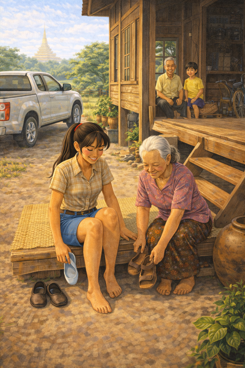 Schoenen uitdoen in huis